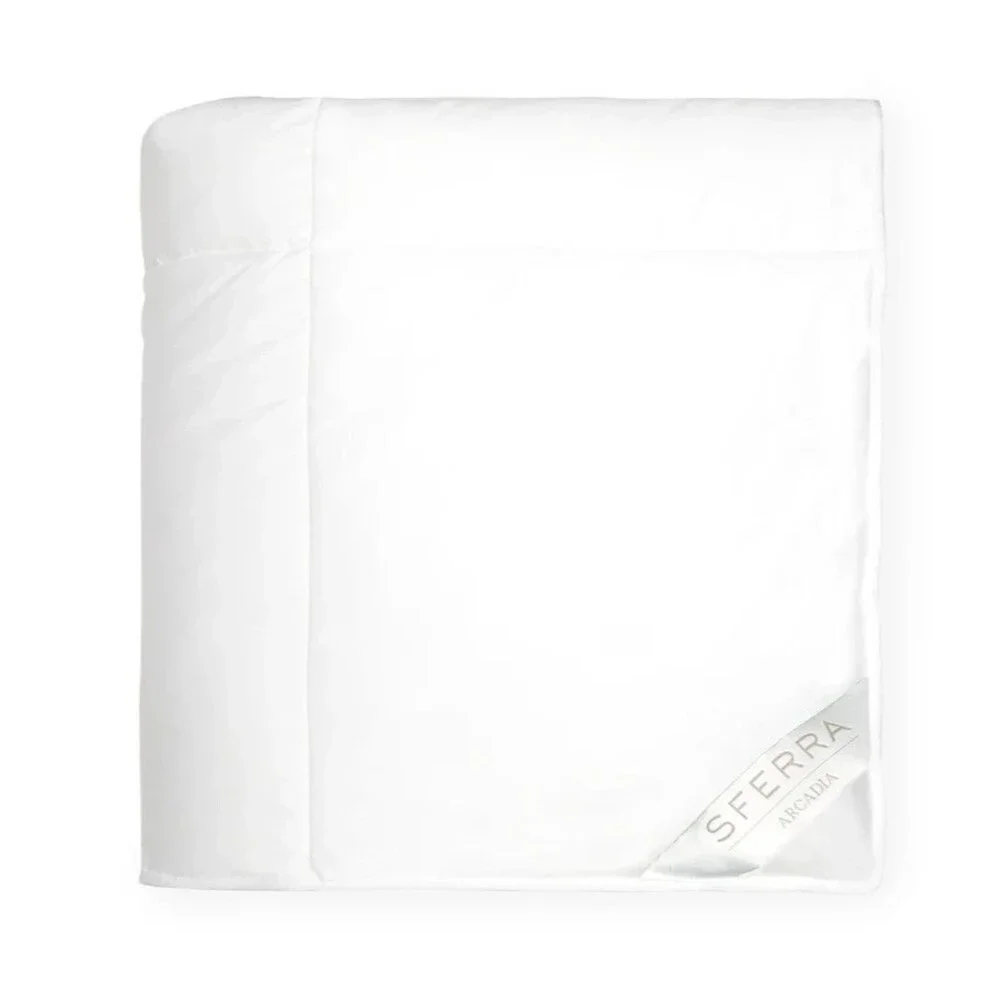 SFERRA Arcadia King Medium Down Alternative Duvet Comforter White 108x94